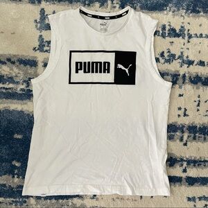 Puma Logo Muscle Tee Size S Men